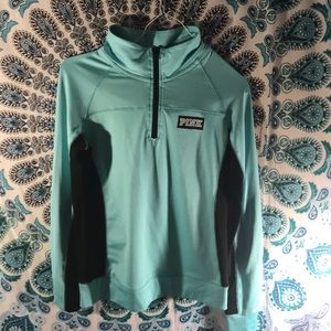 Teal VS Pink Half zip